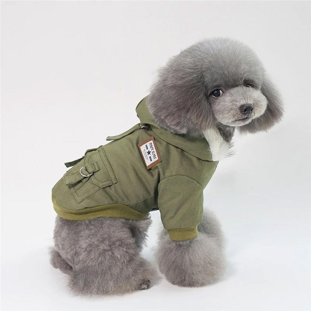 Green Trench Dog Coat by Doggy Doo Little-2