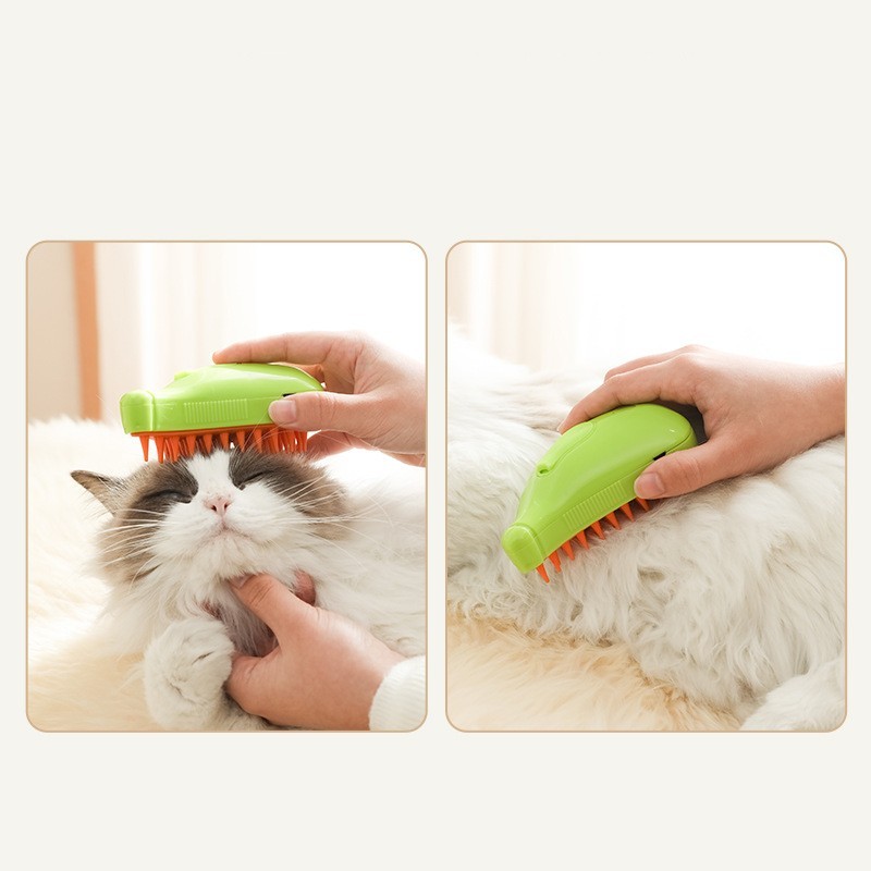 Grooming Spa Deluxe: Steamy Spray Massage Comb for Dogs-3