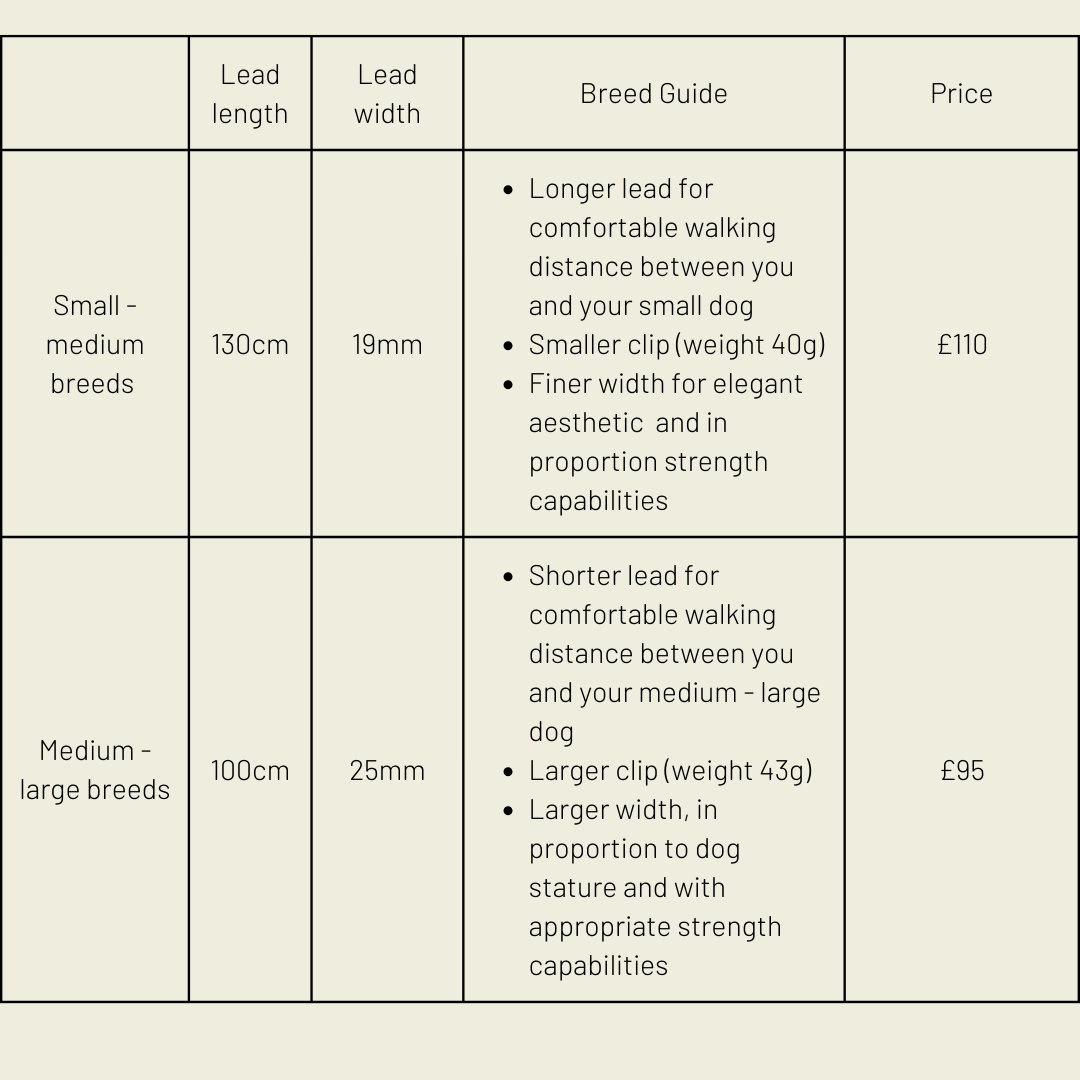 Silver apple leather lead