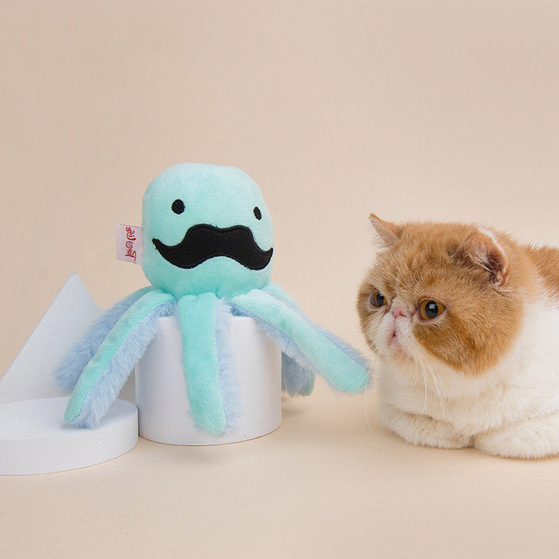 Octopus Plush Pet Chew Toy-0