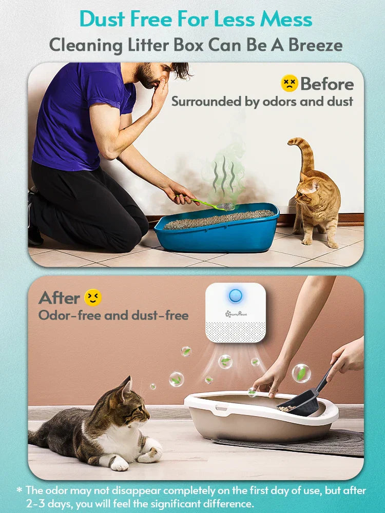 NNEOBA Smart Cat Litter Box Odour Purifier and Deodorizer