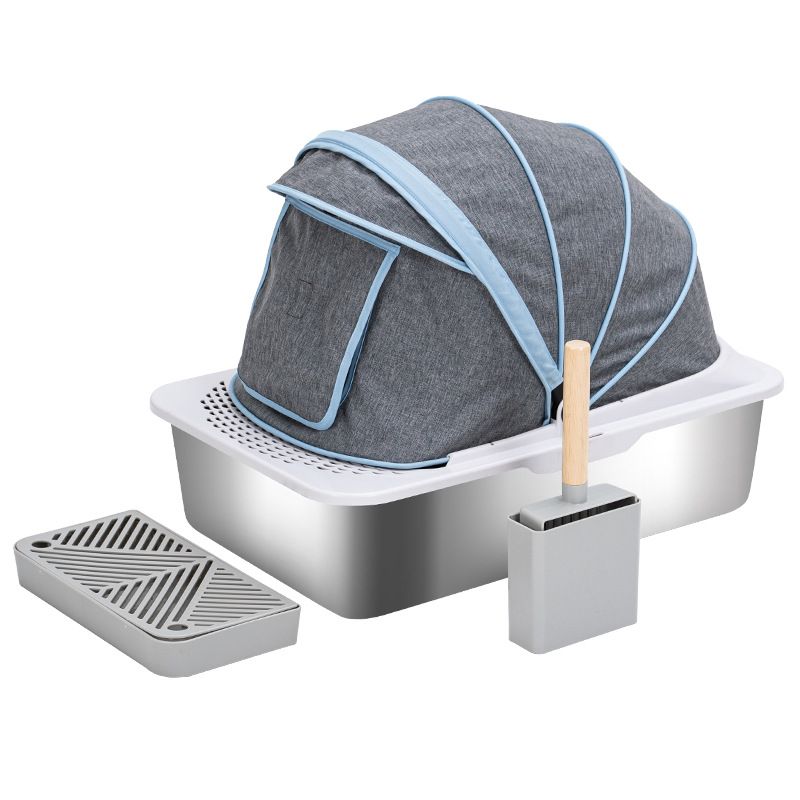 Stainless Steel Cat Litter Box with Lid