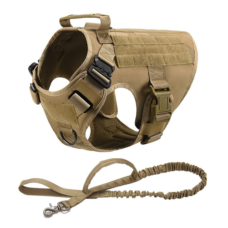 No Pull Harness For Large Dogs Military Tactical Dog Harness Vest-12