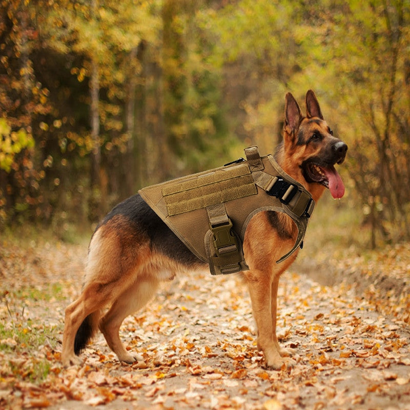 No Pull Harness For Large Dogs Military Tactical Dog Harness Vest-2