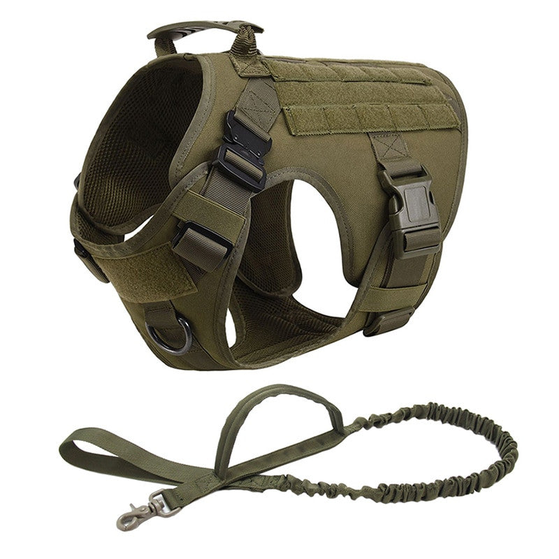 No Pull Harness For Large Dogs Military Tactical Dog Harness Vest-11