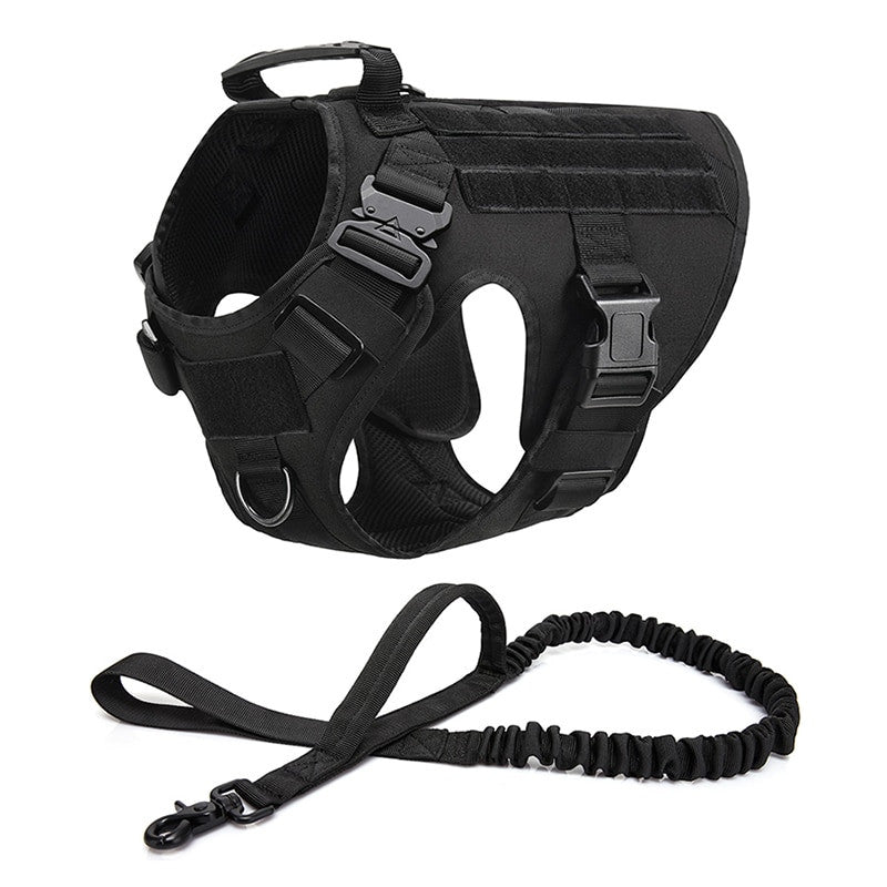 No Pull Harness For Large Dogs Military Tactical Dog Harness Vest-10