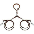 Golden Double Leather Pet Leads - Set of 2-3