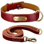 Personalised Leather Dog Fashion Set 🐾