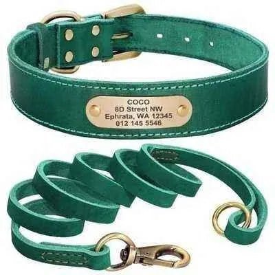 Royal Canine Elegance Personalised Leather Dog Collar & Leash Set 🐾-2
